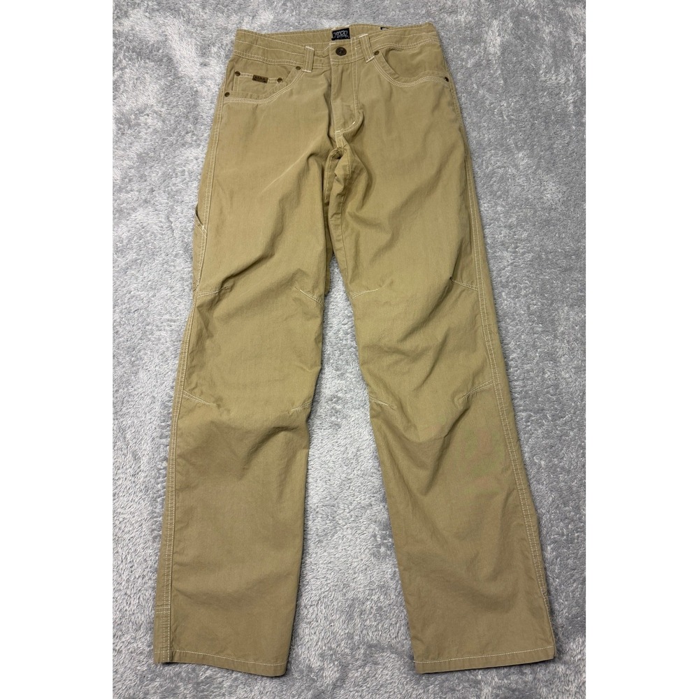 Kuhl Revolvr Pants Mens 28x32 FITS 28x31 Khaki Brown Outdoor Hiking Gorpcore